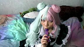 Why does the maid's solo toy tease make you throb so hard?