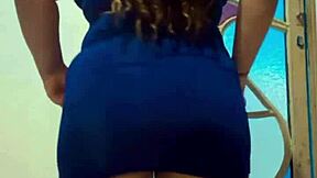 secret bbw pt4 oiled chubby ebony flashes huge ass backstage closeup