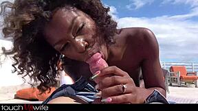 black hotwife evi rei craves that monster bbc! watch her deepthroat and ride her husband's huge bull!