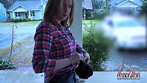 lottie peers petite blonde coed slurps sloppy deepthroat swallows cum