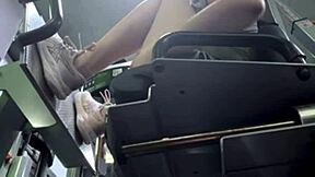 horny gym bbw squirts pussy juice on bench durin public masturbate session ughh