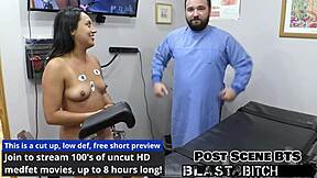 mia's shaved pussy shocked zapped then blasted with hot cum