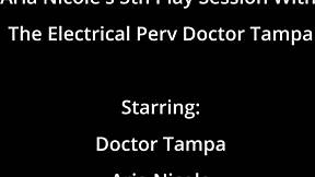 Aria Nicole's wild fifth choking session with latex-gloved perv doctor
