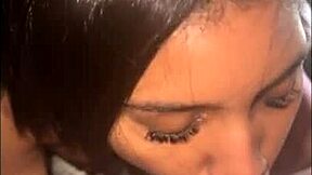 nia jade's fat ass slurps cock swallows piss outdoors sloppy