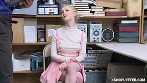 lp officer bends athena rayne over desk for sneaky office fuck