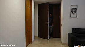 Stepdad shower jerkoff turns into my deepthroat
