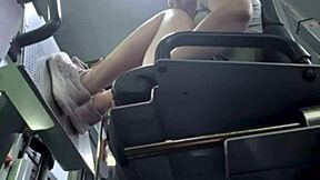 horny gym bbw squirts pussy juice on bench durin public masturbate session ughh