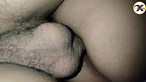 sliding dick into her hairy pussy without waking her up