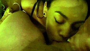 Black Teen Gulps White Cock Before Massive Facial Cum Blast!