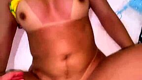 perfect ass brazilian brunette prostitute rides huge interracial cock doggystyle in rio motel