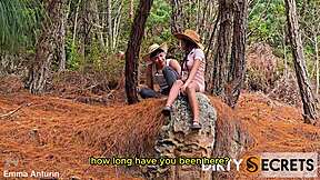 Wanna Watch Me Deepthroat and Fuck My Boyfriend Bareback Doggystyle in the Forest?
