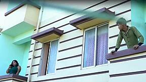 big boobs indian bhabhi sneaks quick rough doggystyle fuck with young next door lover pov