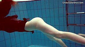 diana & simonna, hot redhead teens nude in pool play