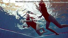 diana & simonna, hot redhead teens nude in pool play