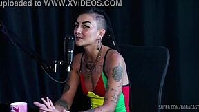 bruna carlos sheer red lingerie tease in caroleta roots bora cast compilation