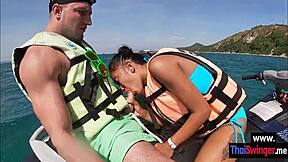 pervy asian gf's perfect roadside blowjob while driving on water 😈🍆💦