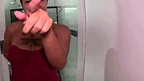 julia macena's photoshoot bath leads to her first anal backstage