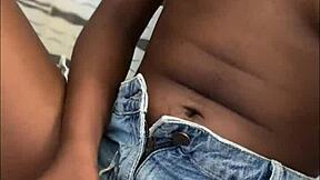i'm a skinny ebony teen wife dominating black cock for cash n orgasms 💦