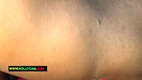 Horny ebony teen whore serves intense blowjob handjob and wet pussy pounding on Christmas