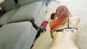 Finally Pounded Petite Ebony Neighbor Doggy Cumshot!