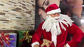 Santa Fucks Horny Latina Bitch Mia Montielth Christmas Doggystyle!
