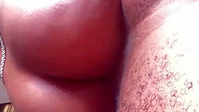 skinny teen worships ebony milf's huge ass in femdom play