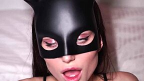 skinny fetish bunny slut shakes tight ass masturbating close-up