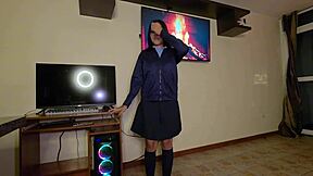 Neighbor teen in school uniform, ready for outdoor pov creampie? 🔥👗