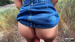 Pastor's Daughter Kate Legend Fucks on Public Trail