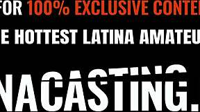 Cute 18yo Latina model with tight pussy and natural tits railed hard in amateur casting POV