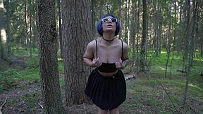i paid a curvy housewife to ride me deep in the forest