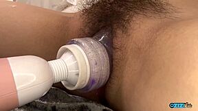 Old Man Fucks Tight Pussy Doggy in Bed at Night