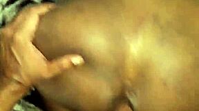 skinny favela ebony takes big black cock doggystyle creampie on juicy ass