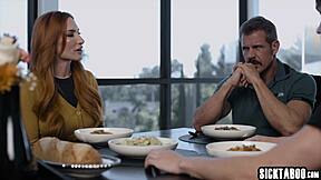 Stepdad Pays And Pounds Fake Girlfriend's Tight Pussy Rough
