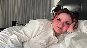 casting my curvy stepsis i teach her to suck cock deep and fuck till she soaks the hotel bed