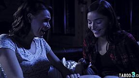 lesbian babe petite brunette rides dirty homeless dude's monster cock doggystyle rough!