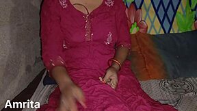 hot indian desi step-brother-in-law sneaks into bed for sister-in-law's steamy fingering fuck session