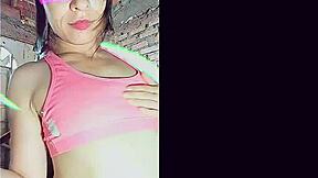 petite latina bonneyuwu sweat-drenched workout turns into sexy pussy stretchin??