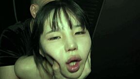 japanese teen begged for gangbang... big cocks pounding her submissive holes nonstop!