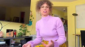 Stepmom, why tease this impatient virgin with your pantyhose?