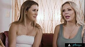 Girlsway Naughty Milf Nina Elle Foursome Licks Fucks Busty Katie Morgan Paige Owens
