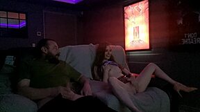 Cinema Wank Ends in Massive Cum Blast