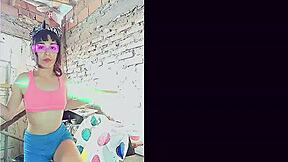 petite latina bonneyuwu sweat-drenched workout turns into sexy pussy stretchin??
