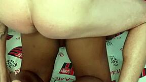 Safada neighbor Latina teen orgasms hard on cock 😩💦 tits bouncing!