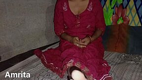 hot indian desi step-brother-in-law sneaks into bed for sister-in-law's steamy fingering fuck session