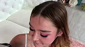 bryan's tongue on della's feet while pounding her tight pink pussy...
