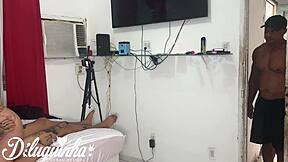 friend's wife gives tantric massage, fulfills fetish fucking him raw... husband catches and barebacks too