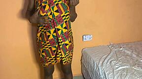 Petite African teen fucked rough by old big cock lover