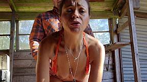 hot milf, wanna see her ass fucked hard outdoors?