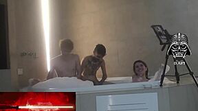 motel hidro threesome pt2 with curvy brazilian blondes